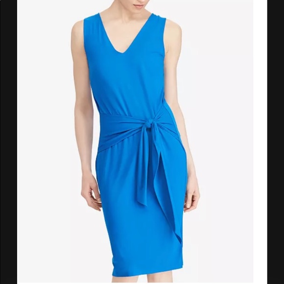 Lauren Ralph Lauren Dresses & Skirts - Lauren RALPH LAUREN Tie Front Dress BLUE